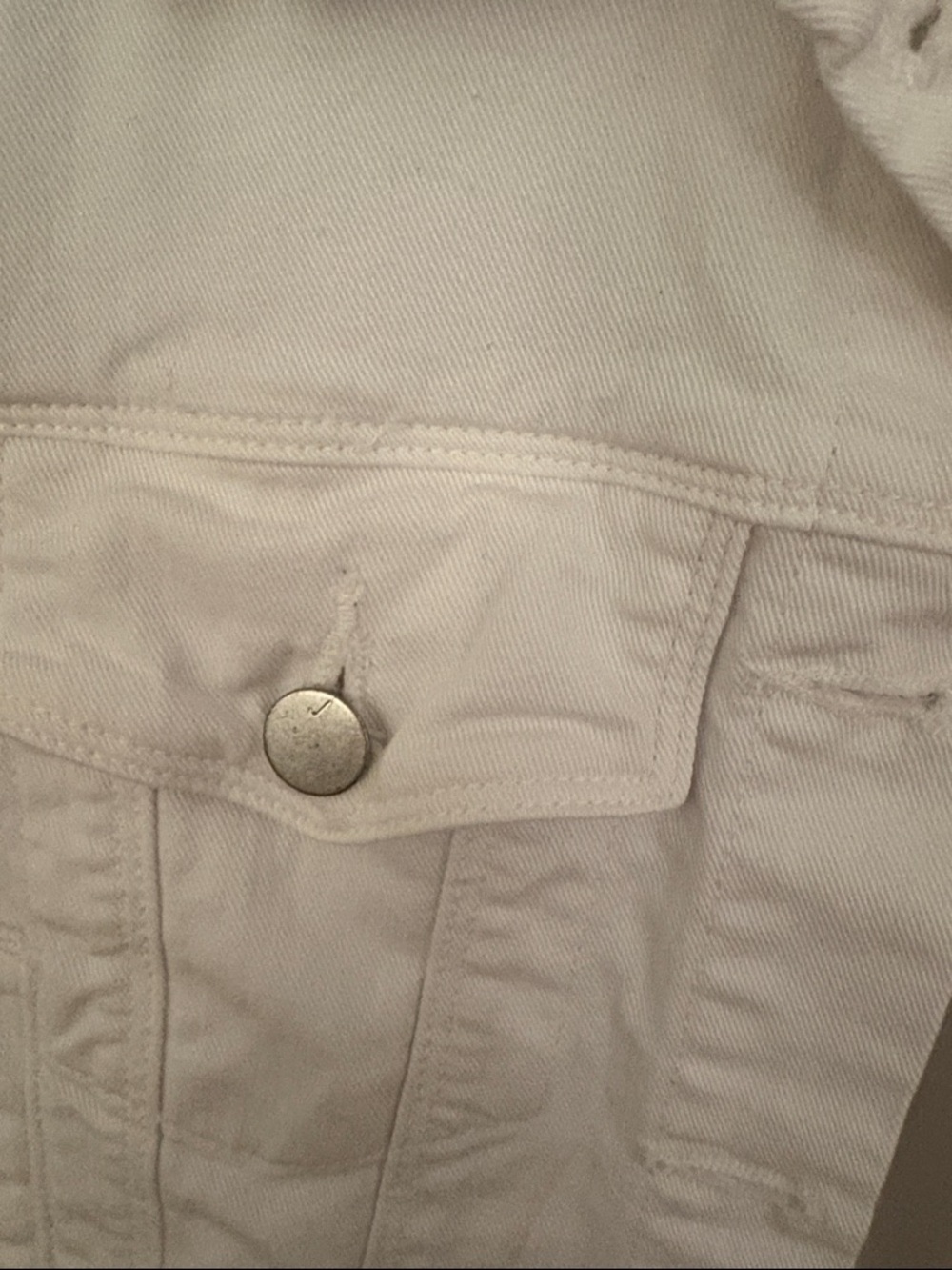J Brand White Cropped Denim Jacket - Picture 4 of 5